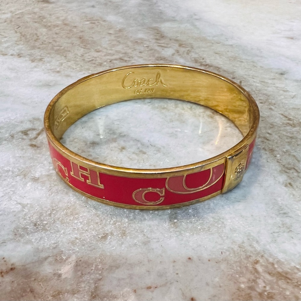 COACH pink bangle